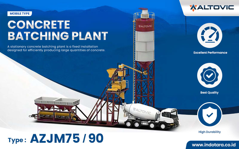 Jual Concrete Batching Plant Mobile Type