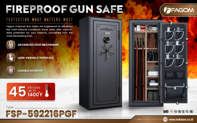 Jual Brankas Fireproof Gun Safe Fagom Murah Berkualitas