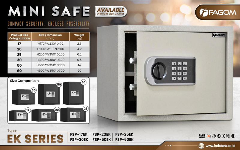 Jual Brankas Mini Safe Fagom Berkualitas