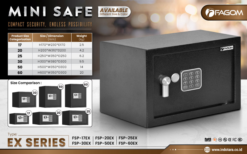 Jual Brankas Mini Safe Fagom Berkualitas