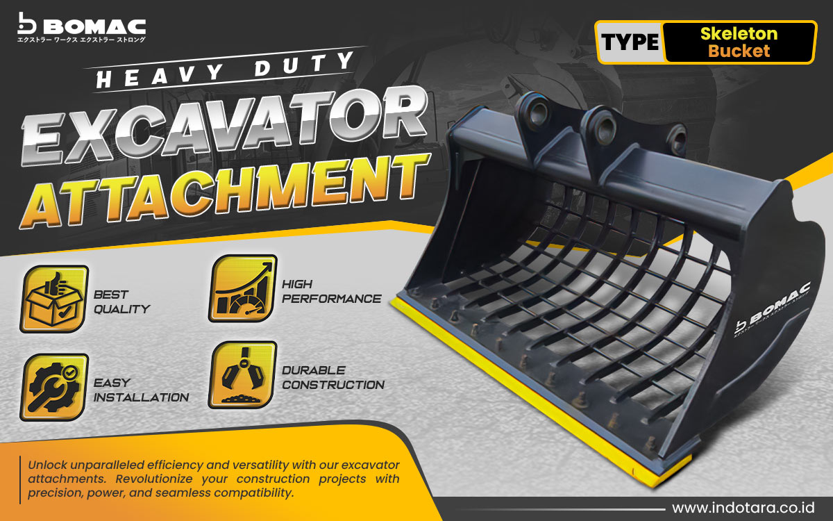 Jual BOMAC Excavator Attachment Berkualitas