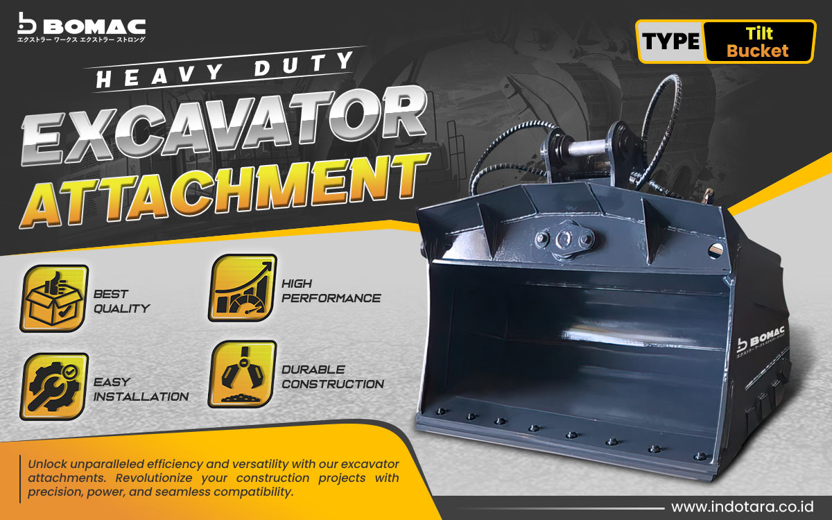 Jual BOMAC Excavator Attachment Berkualitas