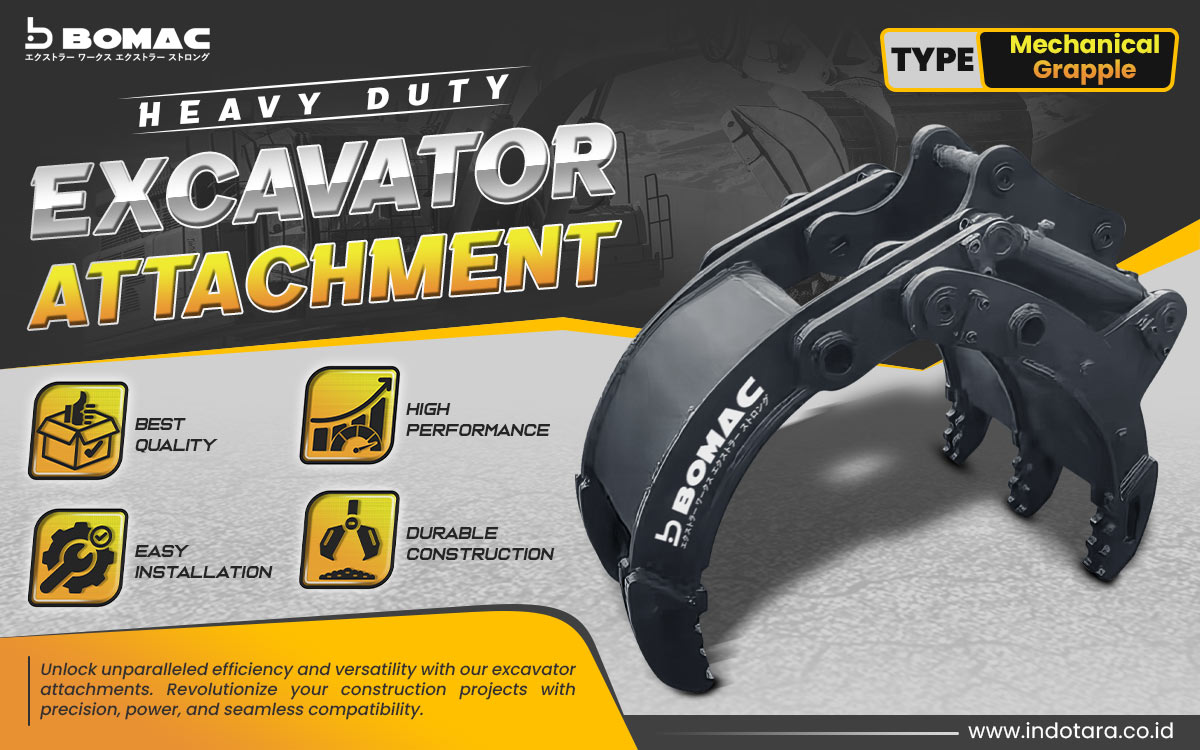 Jual BOMAC Excavator Attachment Berkualitas