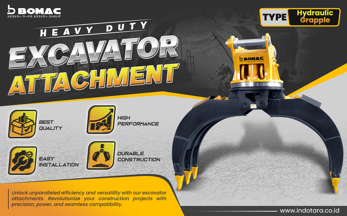 Jual BOMAC Excavator Attachment Berkualitas