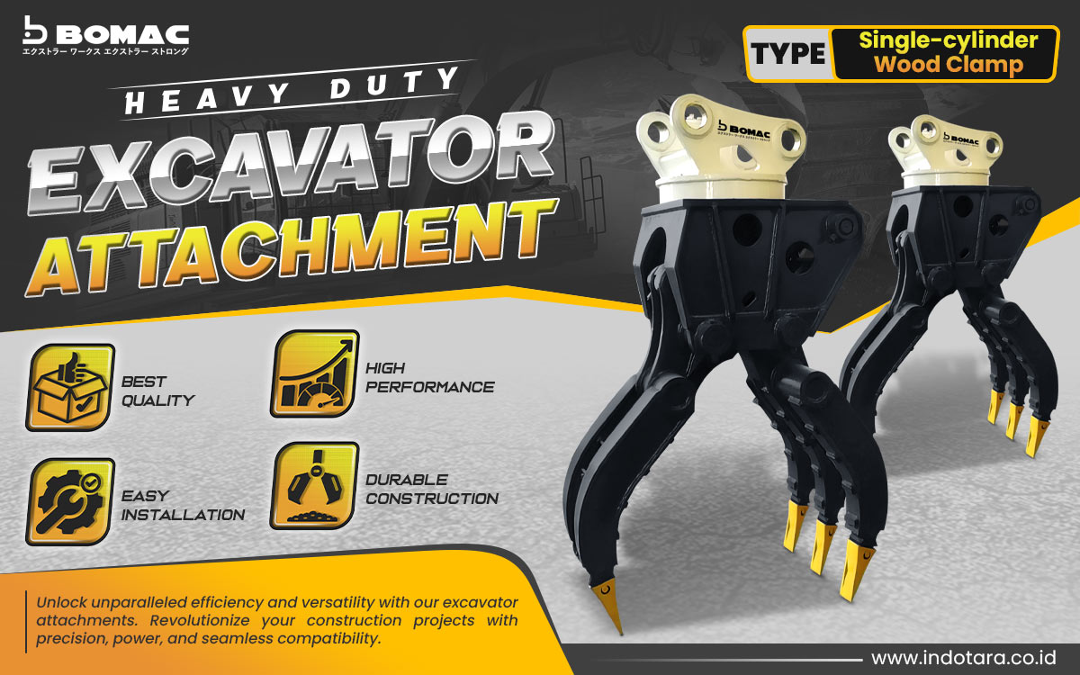 Jual BOMAC Excavator Attachment Berkualitas