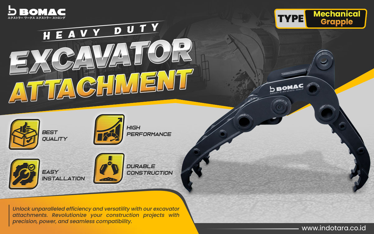 Jual BOMAC Excavator Attachment Berkualitas