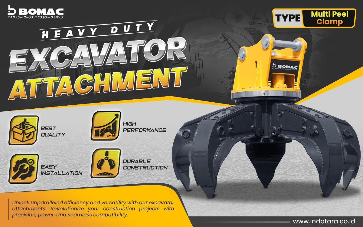 Jual BOMAC Excavator Attachment Berkualitas