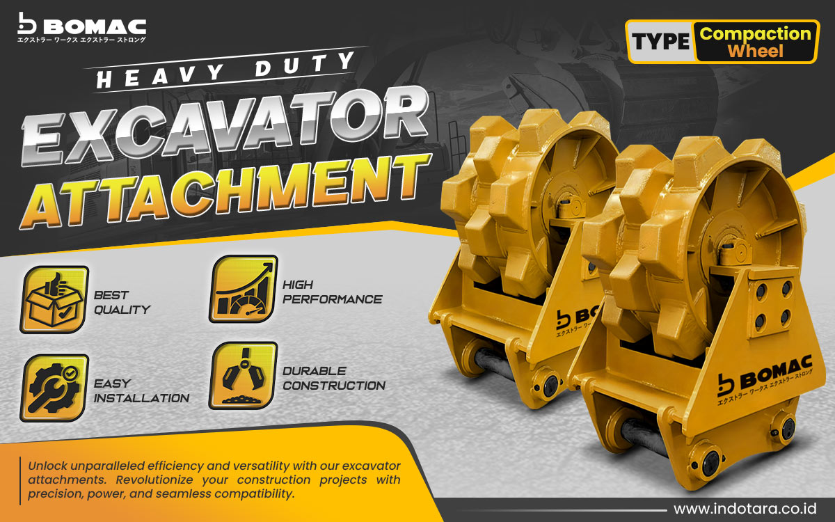 Jual BOMAC Excavator Attachment Berkualitas