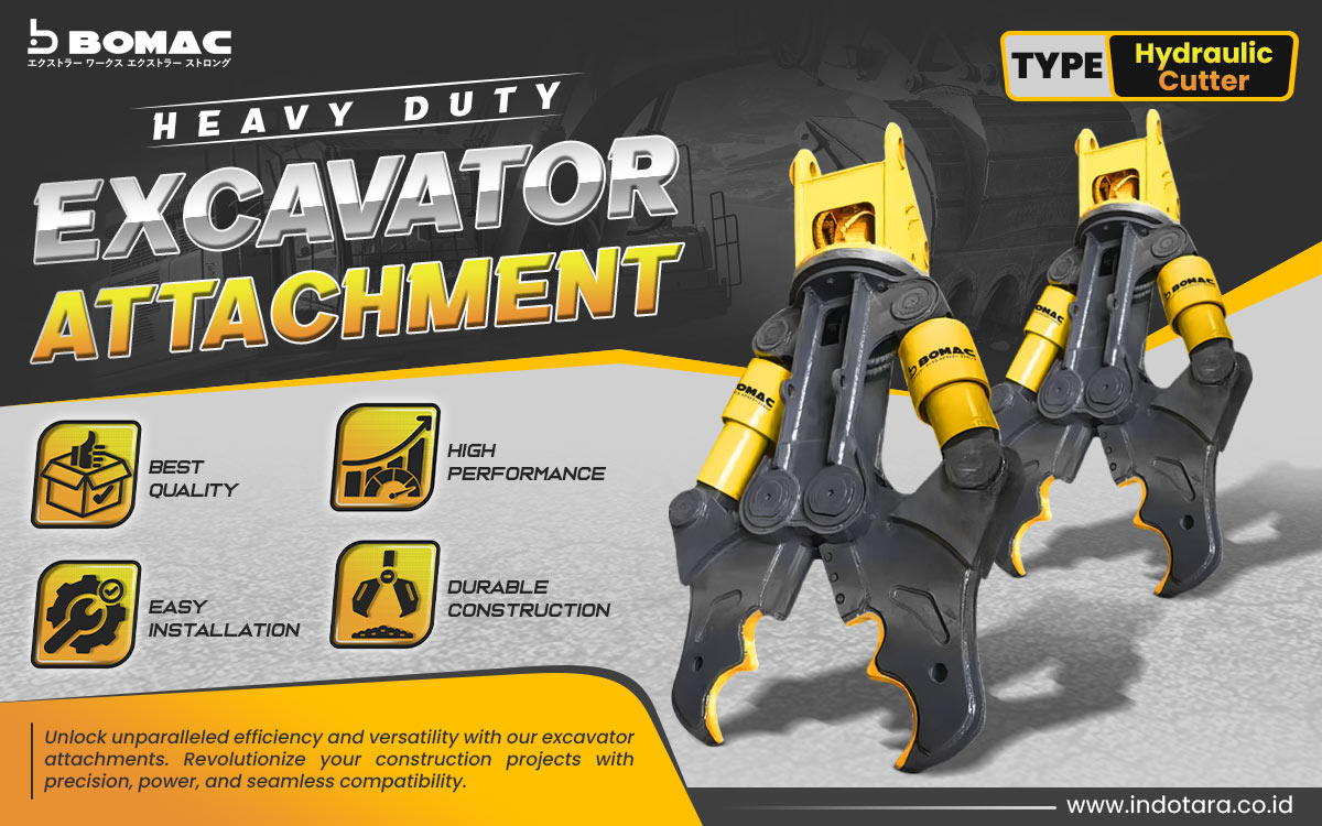 Jual BOMAC Excavator Attachment Berkualitas