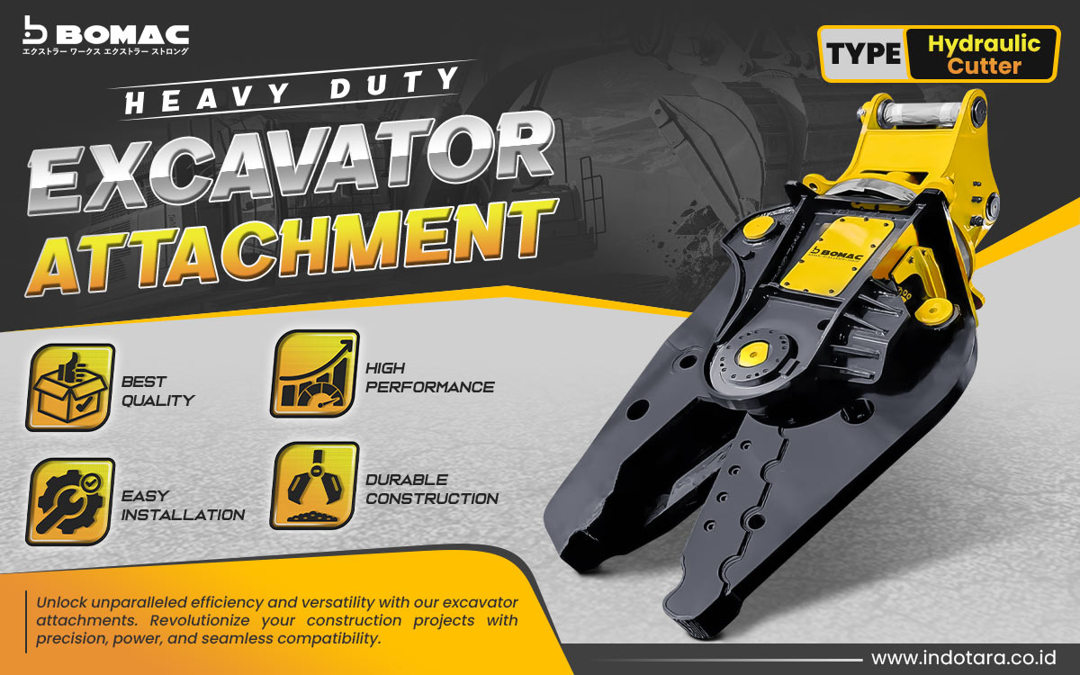 Jual BOMAC Excavator Attachment Berkualitas