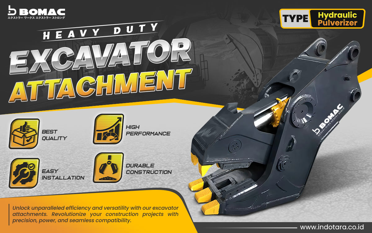 Jual BOMAC Excavator Attachment Berkualitas