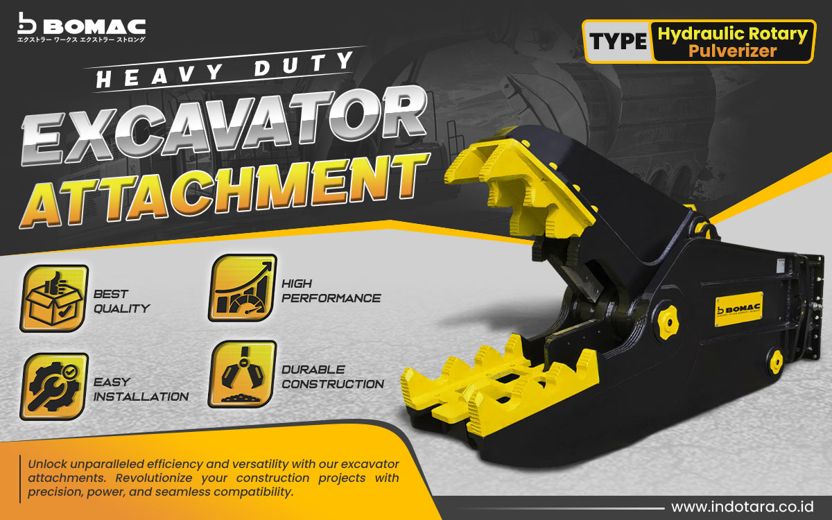 Jual BOMAC Excavator Attachment Berkualitas