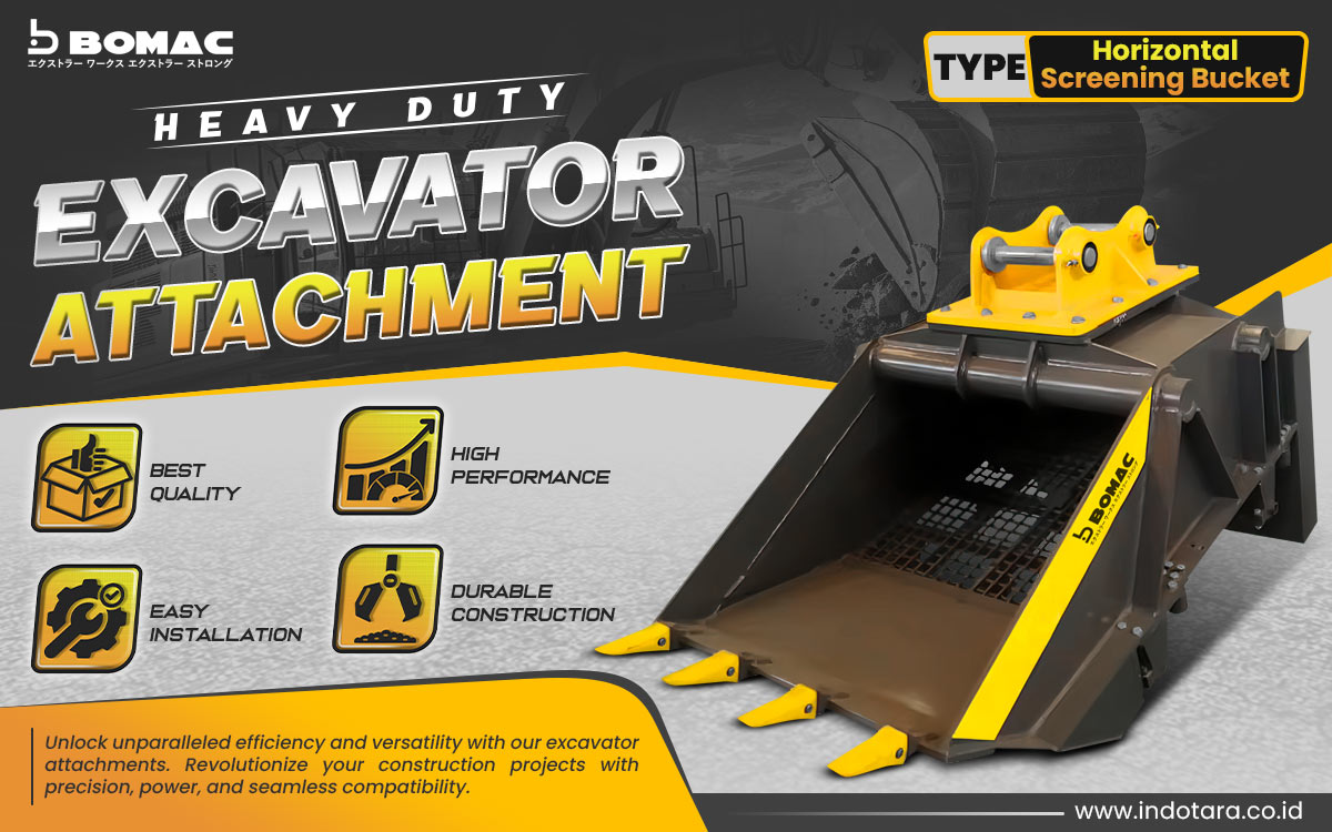 Jual BOMAC Excavator Attachment Berkualitas