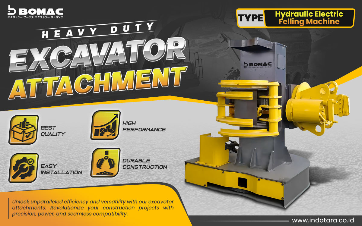 Jual BOMAC Excavator Attachment Berkualitas