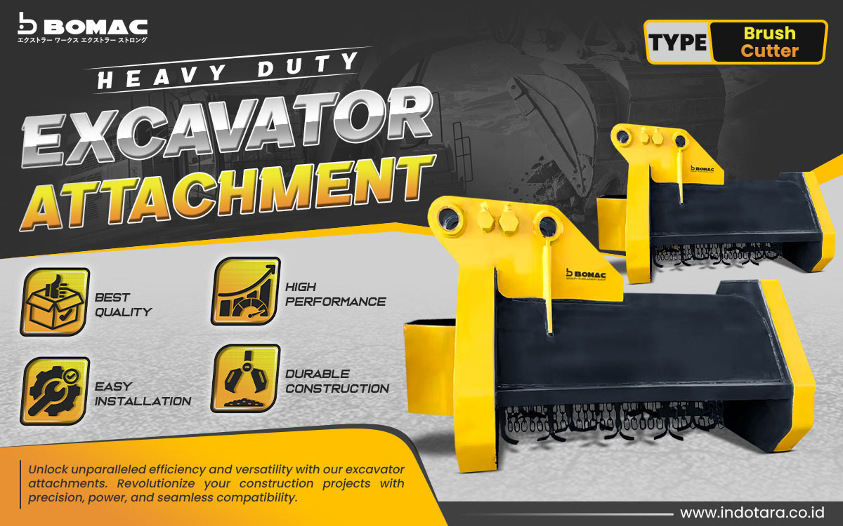 Jual BOMAC Excavator Attachment Berkualitas