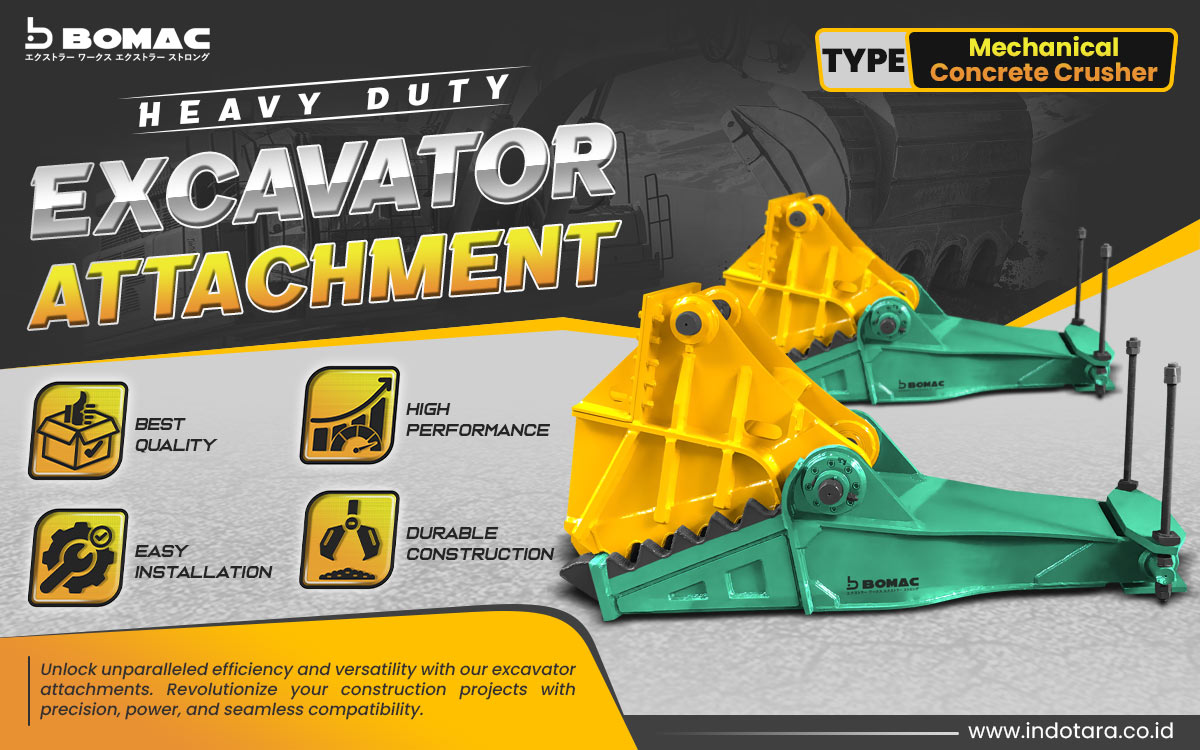 Jual BOMAC Excavator Attachment Berkualitas