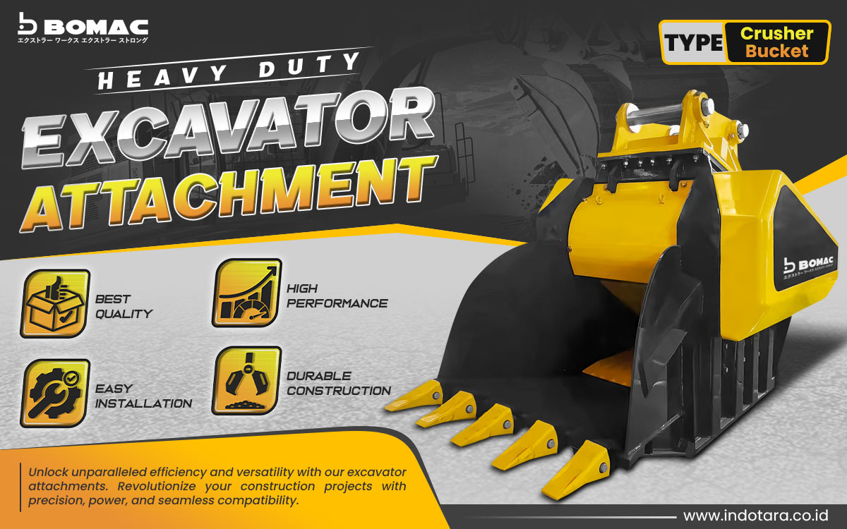 Jual BOMAC Excavator Attachment Berkualitas