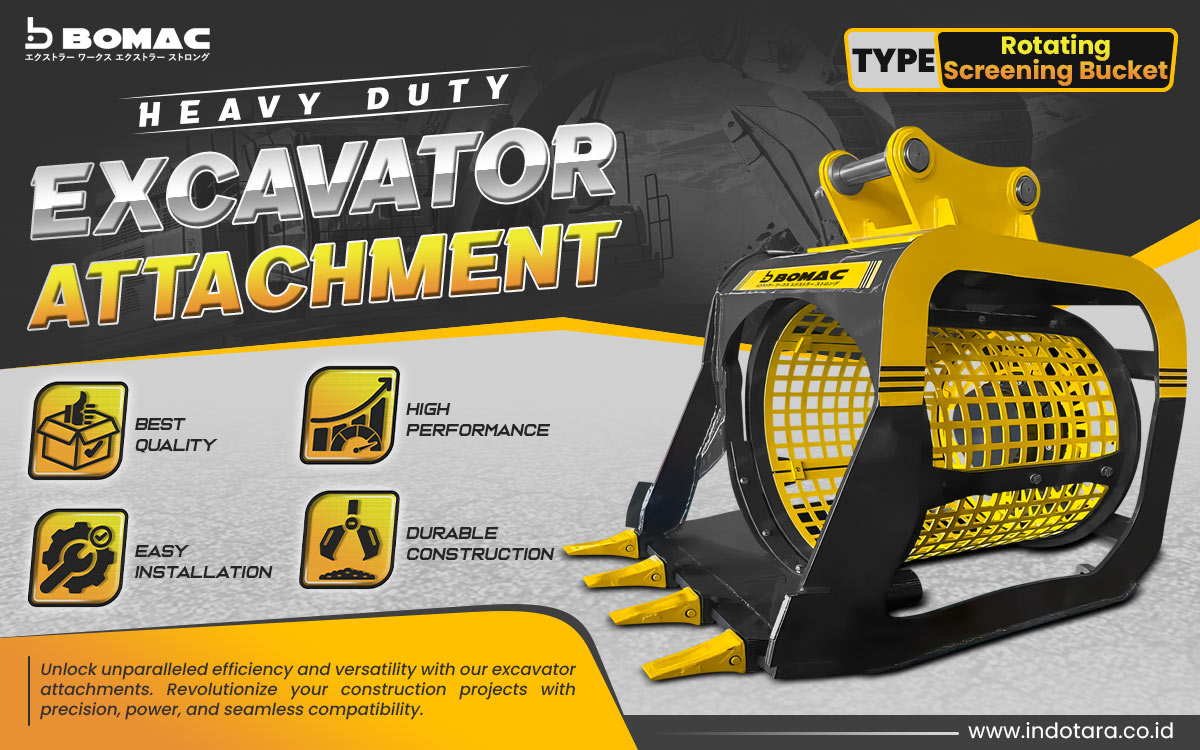 Jual BOMAC Excavator Attachment Berkualitas