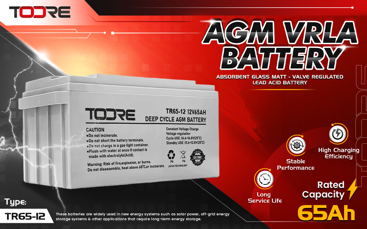 Toore AGM VRLA Battery Kualitas Terbaik Dengan Harga Terjangkau