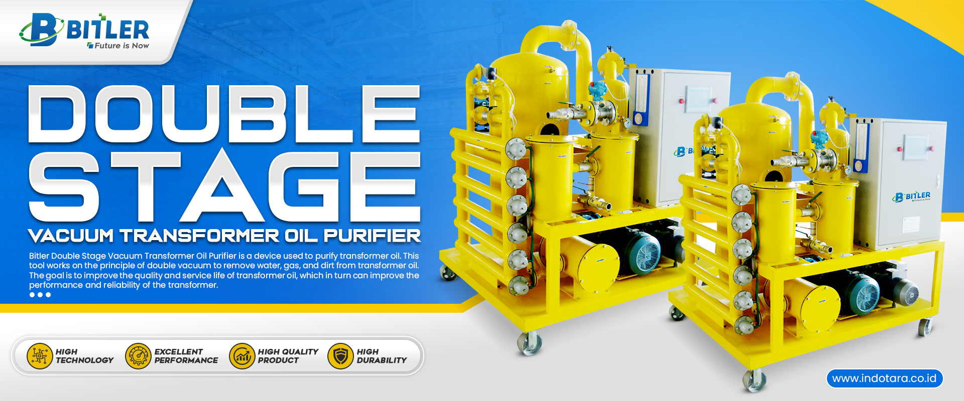 Jual Double Stage Vacuum Transformer Oil Purifier