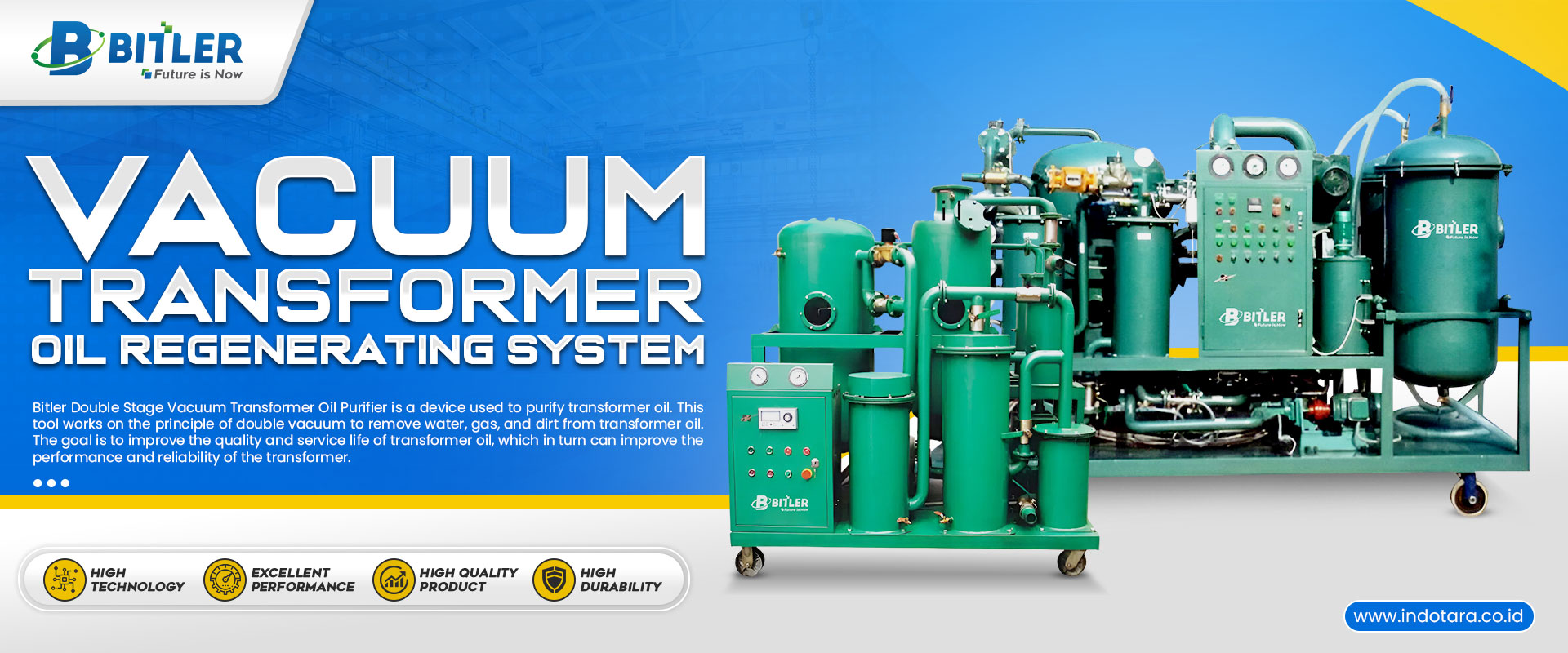 Jual Vacuum Transformer Oil Regenerating System