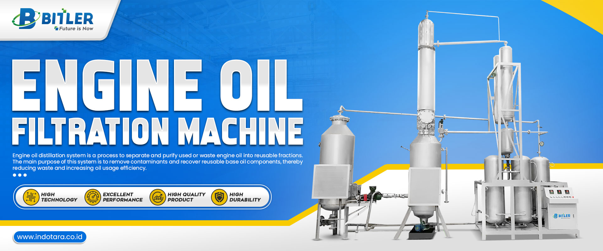 Jual Engine Oil Distillation System