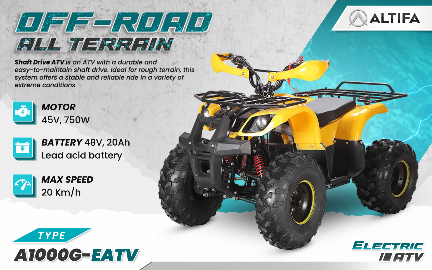 Jual ALTIFA ATV Electric Tangguh dan Ramah Lingkungan untuk Segala Medan