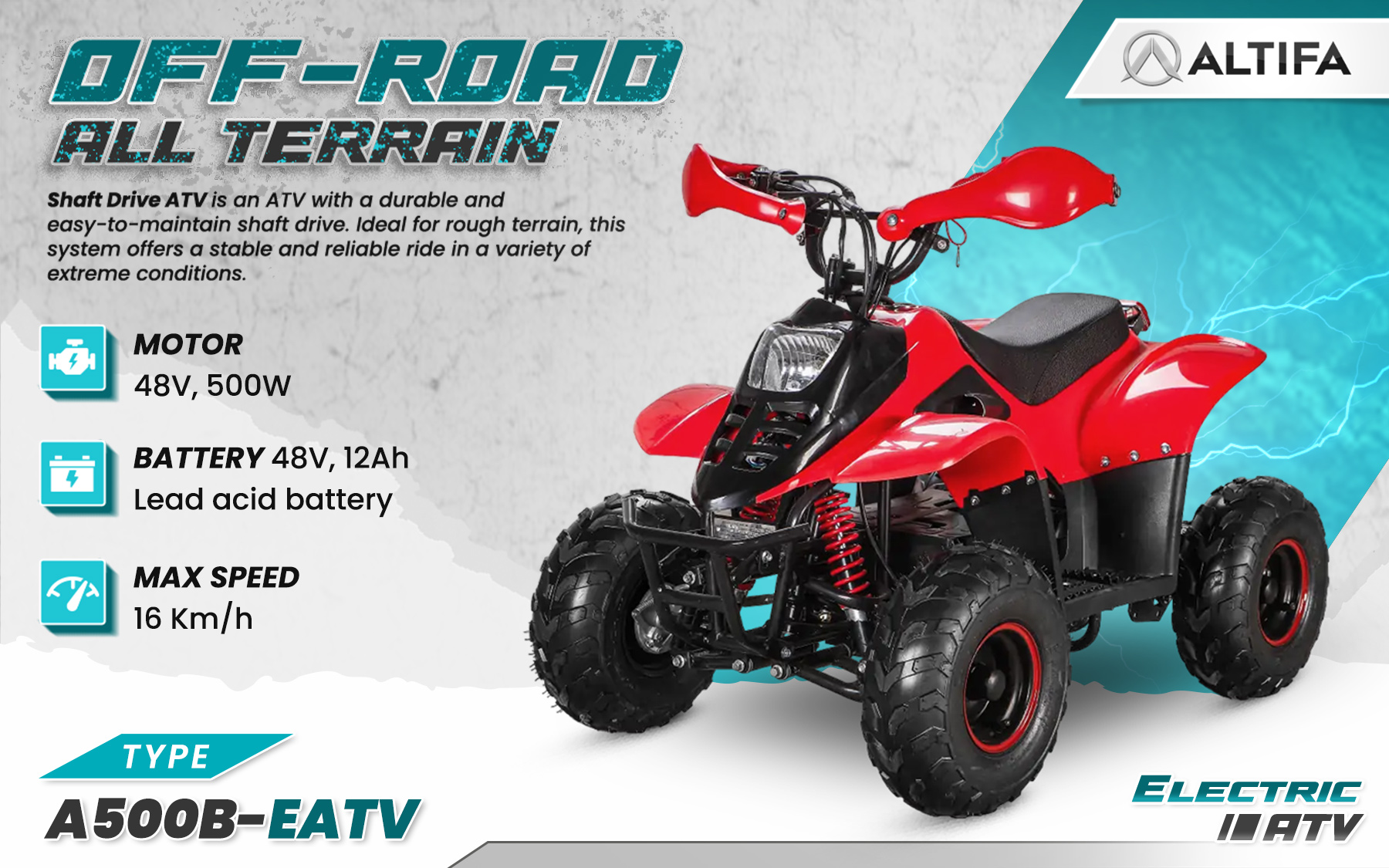 Jual ALTIFA ATV Electric Tangguh dan Ramah Lingkungan untuk Segala Medan