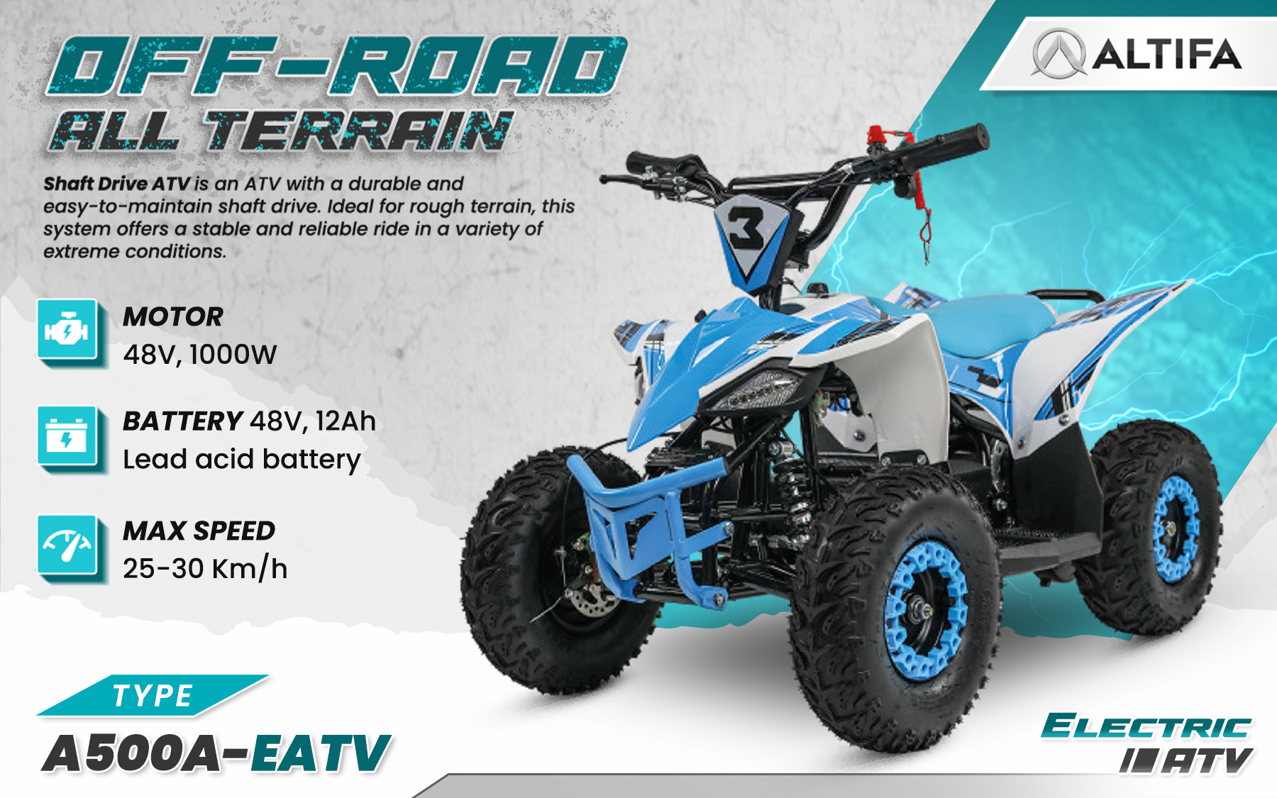 Jual ALTIFA ATV Electric Tangguh dan Ramah Lingkungan untuk Segala Medan