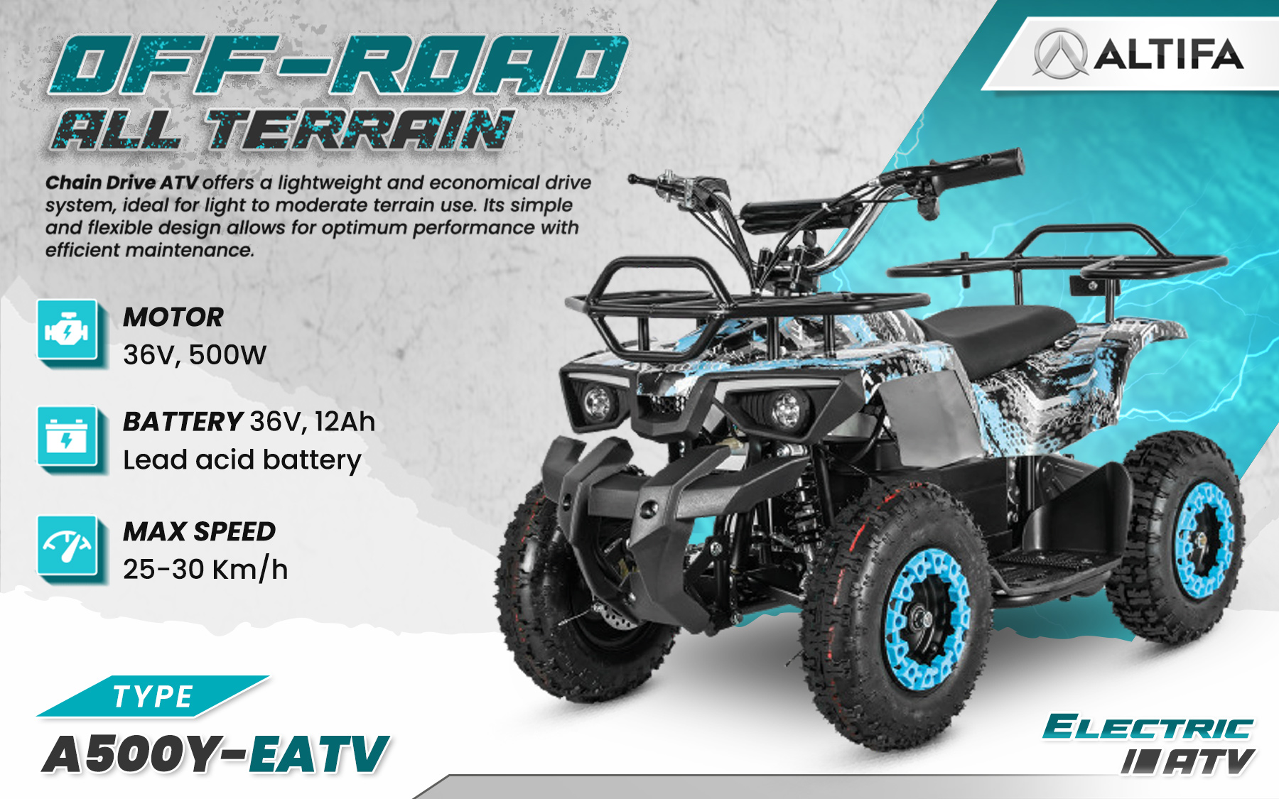 Jual ALTIFA ATV Electric Tangguh dan Ramah Lingkungan untuk Segala Medan