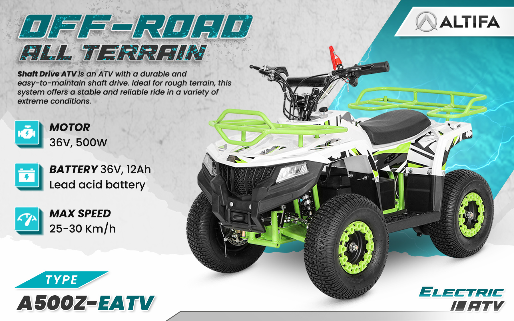 Jual ALTIFA ATV Electric Tangguh dan Ramah Lingkungan untuk Segala Medan