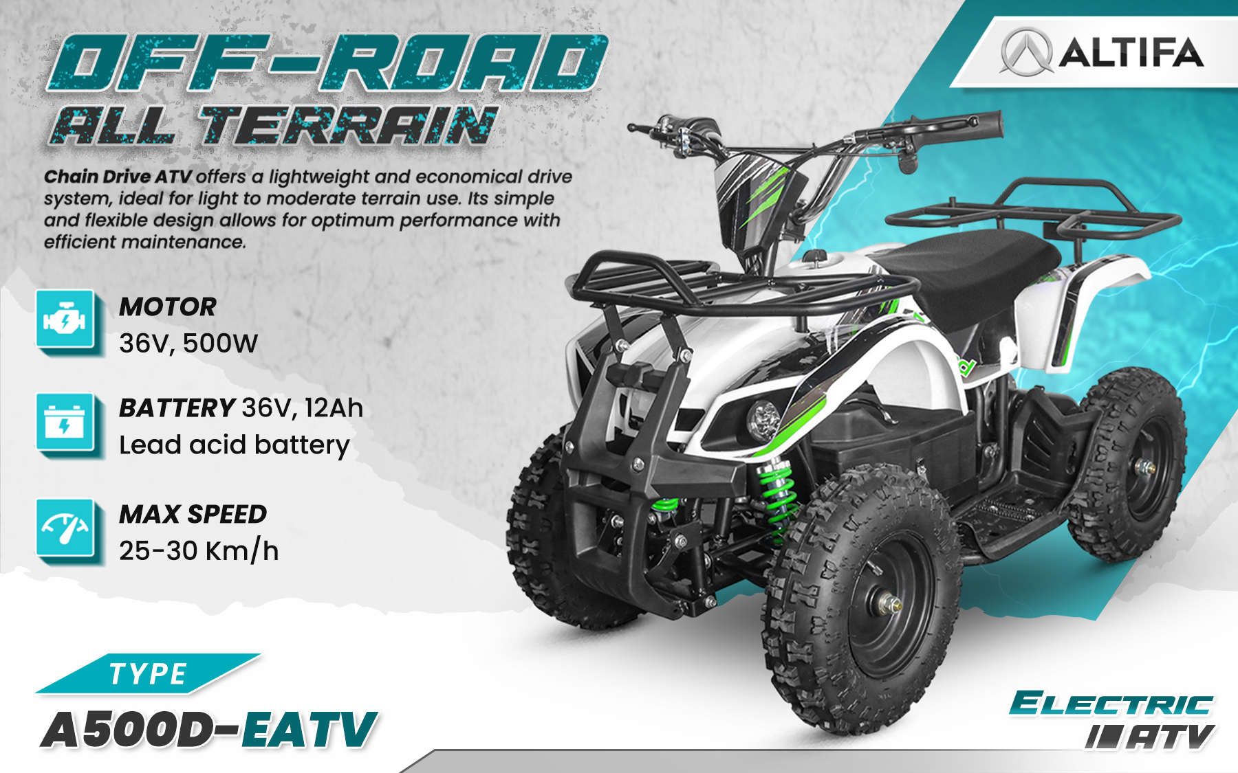 Jual ALTIFA ATV Electric Tangguh dan Ramah Lingkungan untuk Segala Medan