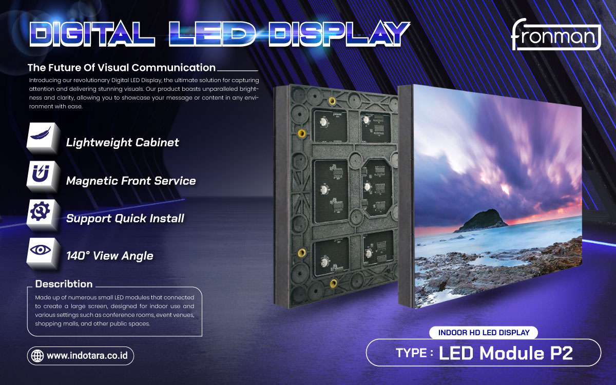 Jual HD LED Screen, Jual Indoor Front Service LED Display, Jual Digital LED Display Berkualitas