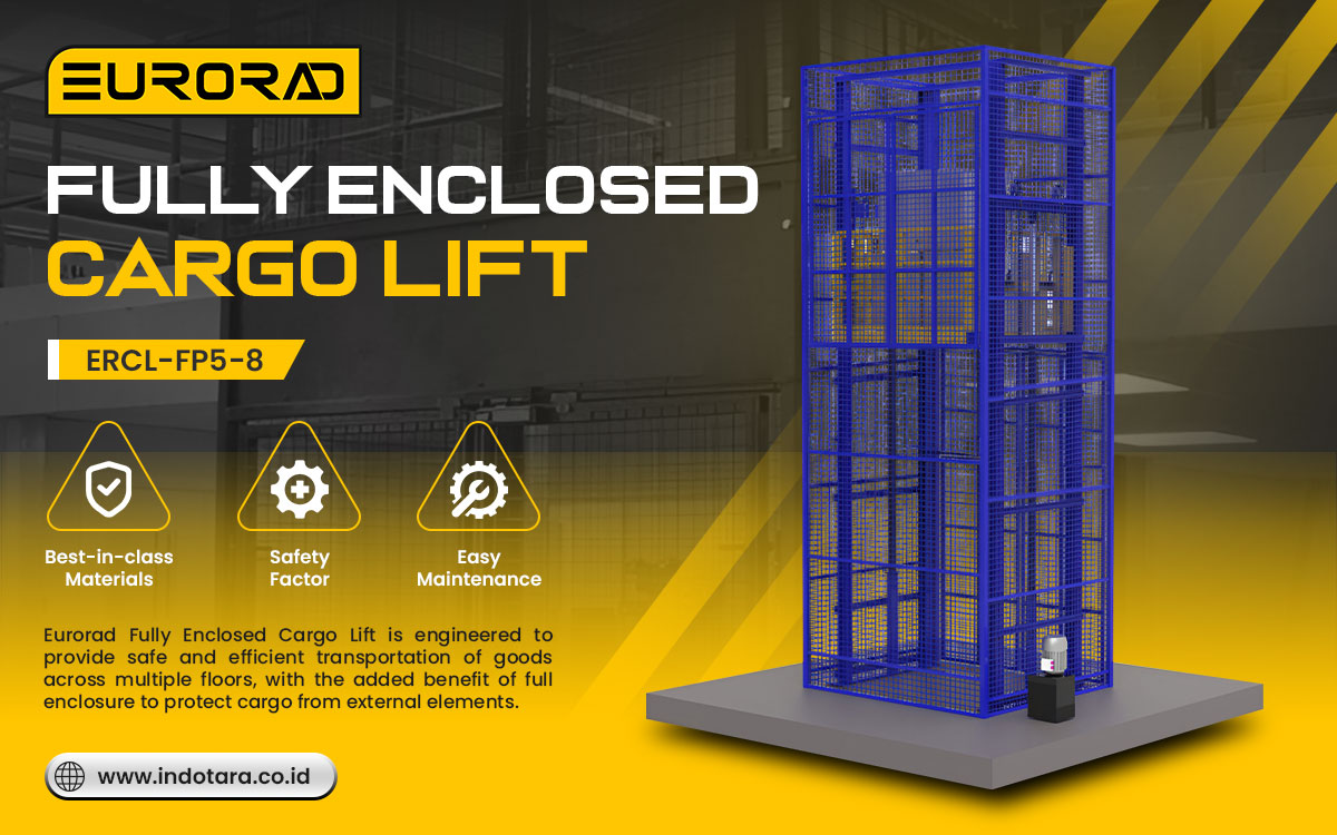 Jual Two Fully Enclosed Cargo Lift