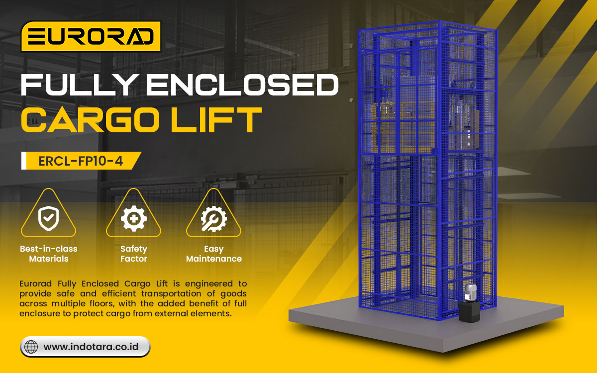 Jual Two Fully Enclosed Cargo Lift