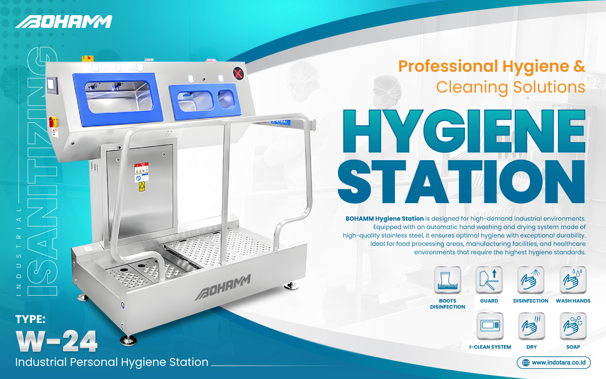 Valter Best Cleaning Machine Equipments BOHAMM - Heavy Duty Industrial Personal Hygiene Station