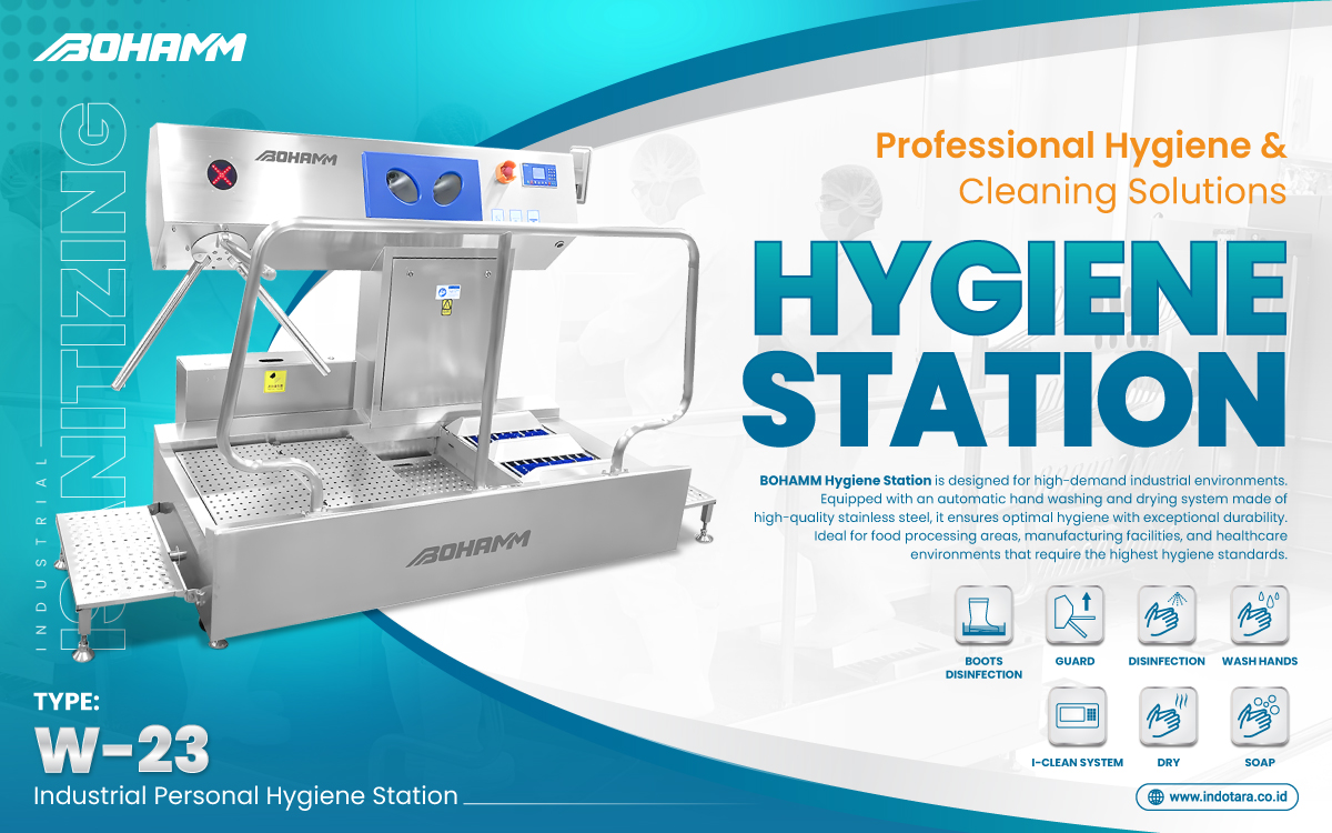 Valter Best Cleaning Machine Equipments BOHAMM - Heavy Duty Industrial Personal Hygiene Station