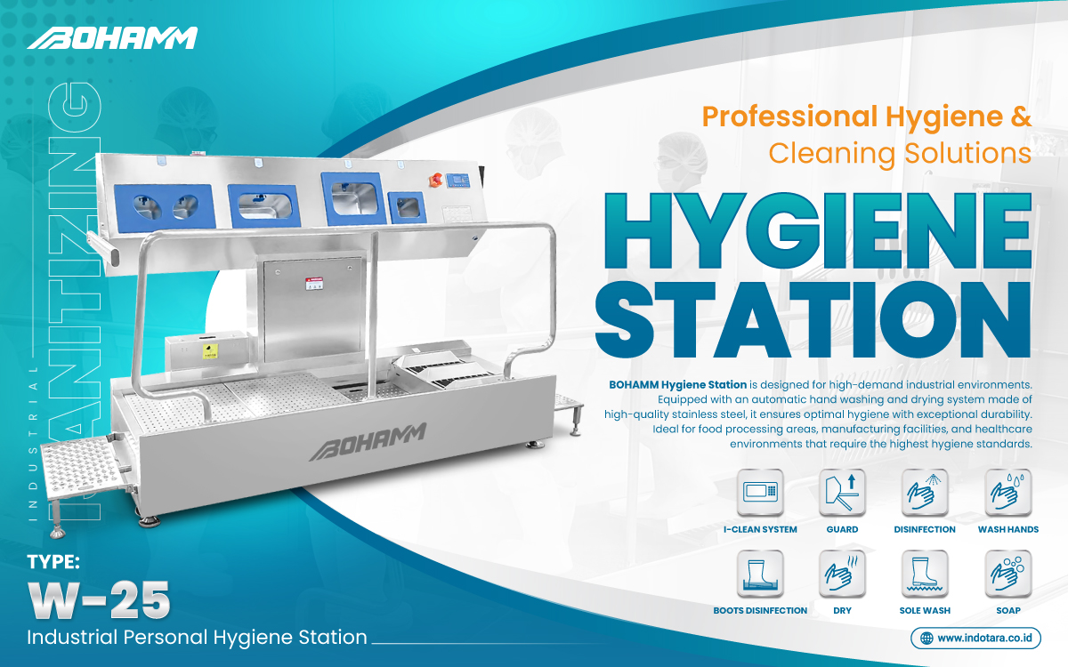 Valter Best Cleaning Machine Equipments BOHAMM - Heavy Duty Industrial Personal Hygiene Station