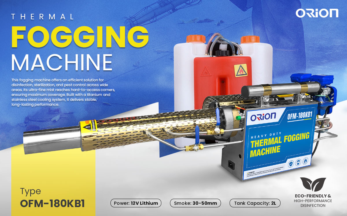 Orion Fogging Machine – Eco-Friendly & High-Performance Disinfection