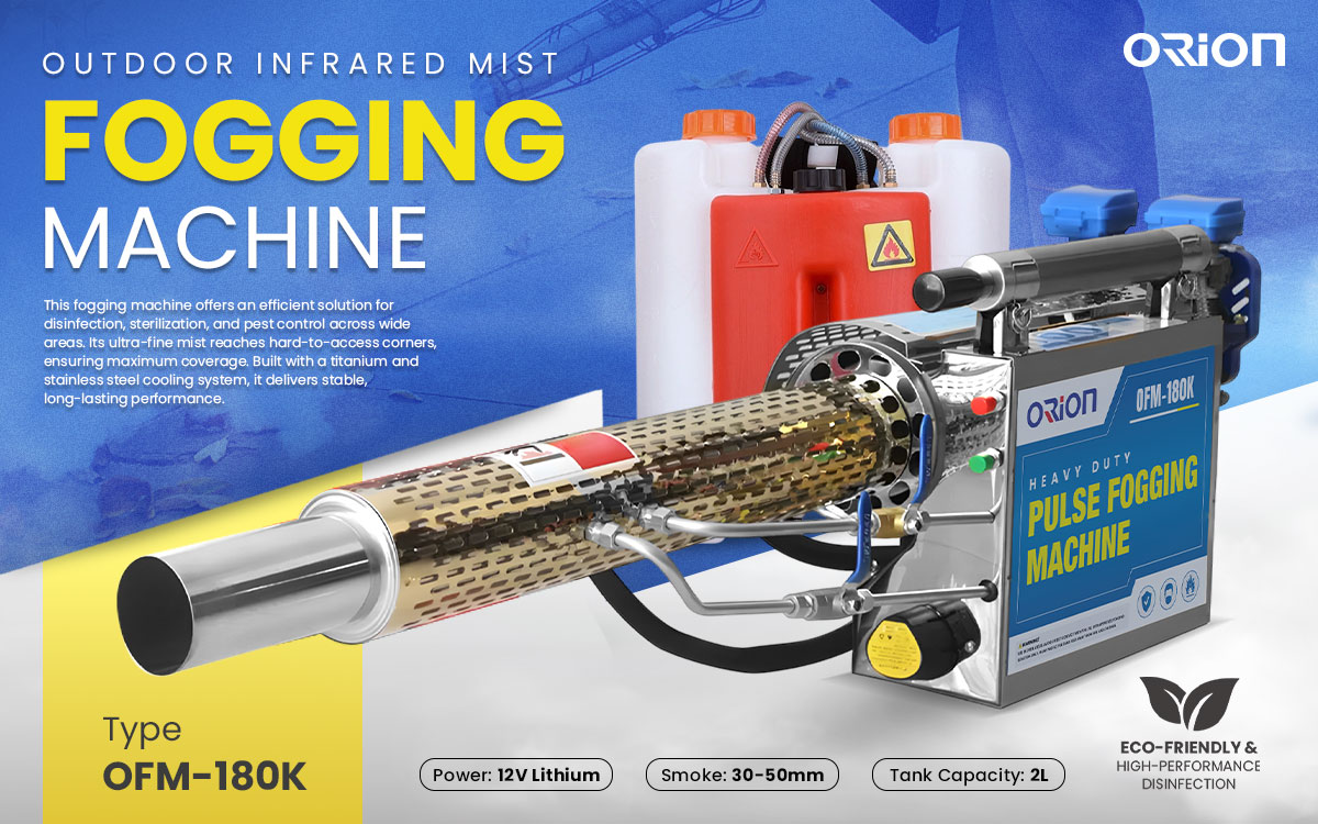 Orion Fogging Machine – Eco-Friendly & High-Performance Disinfection