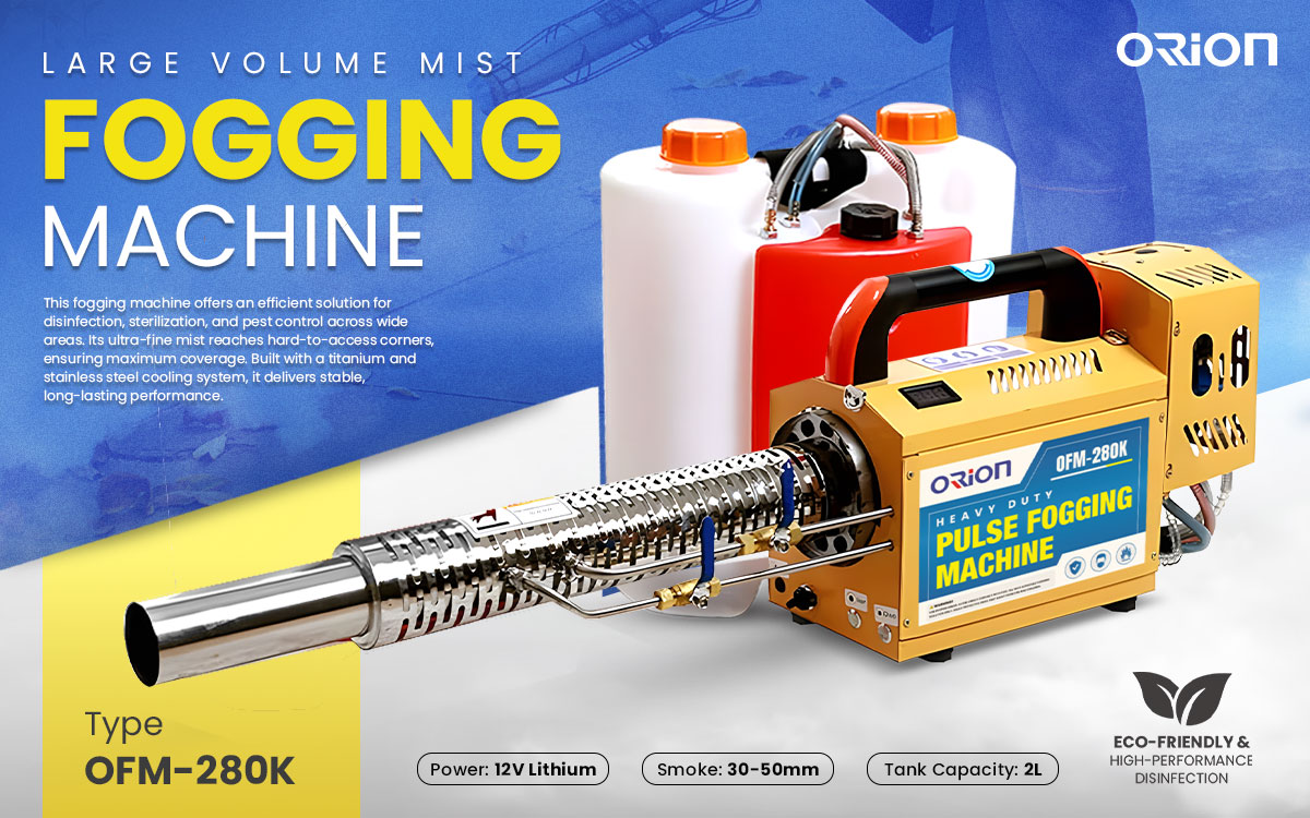 Orion Fogging Machine – Eco-Friendly & High-Performance Disinfection