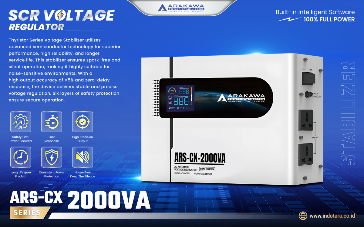 Jual Stabilizer SCR Voltage Regulator 1 Phase