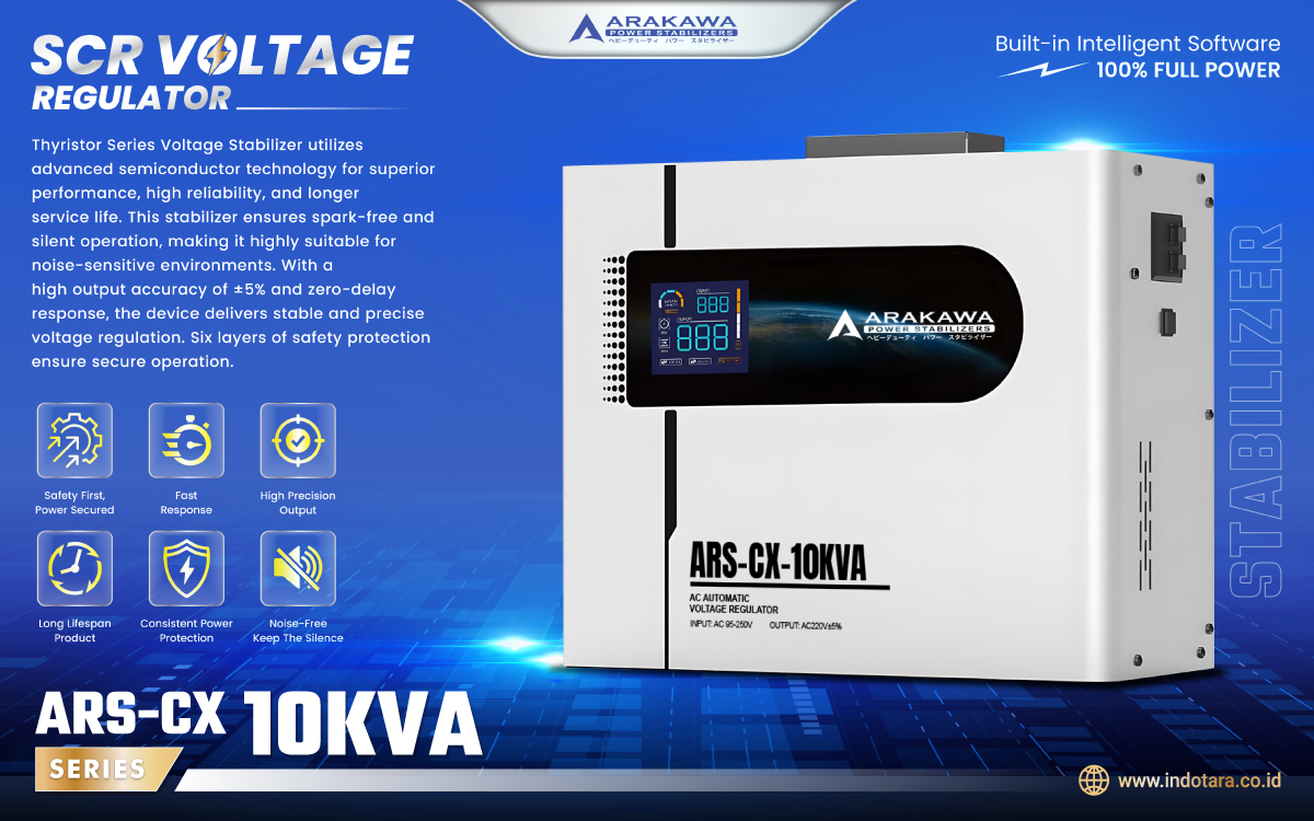 Jual Stabilizer SCR Voltage Regulator 1 Phase