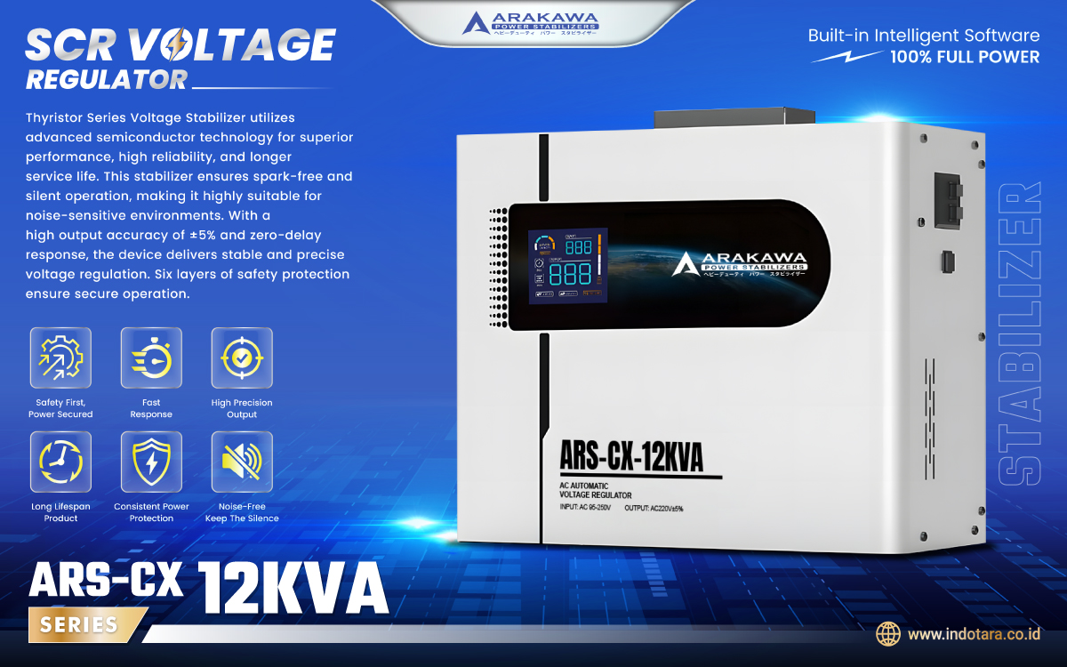 Jual Stabilizer SCR Voltage Regulator 1 Phase