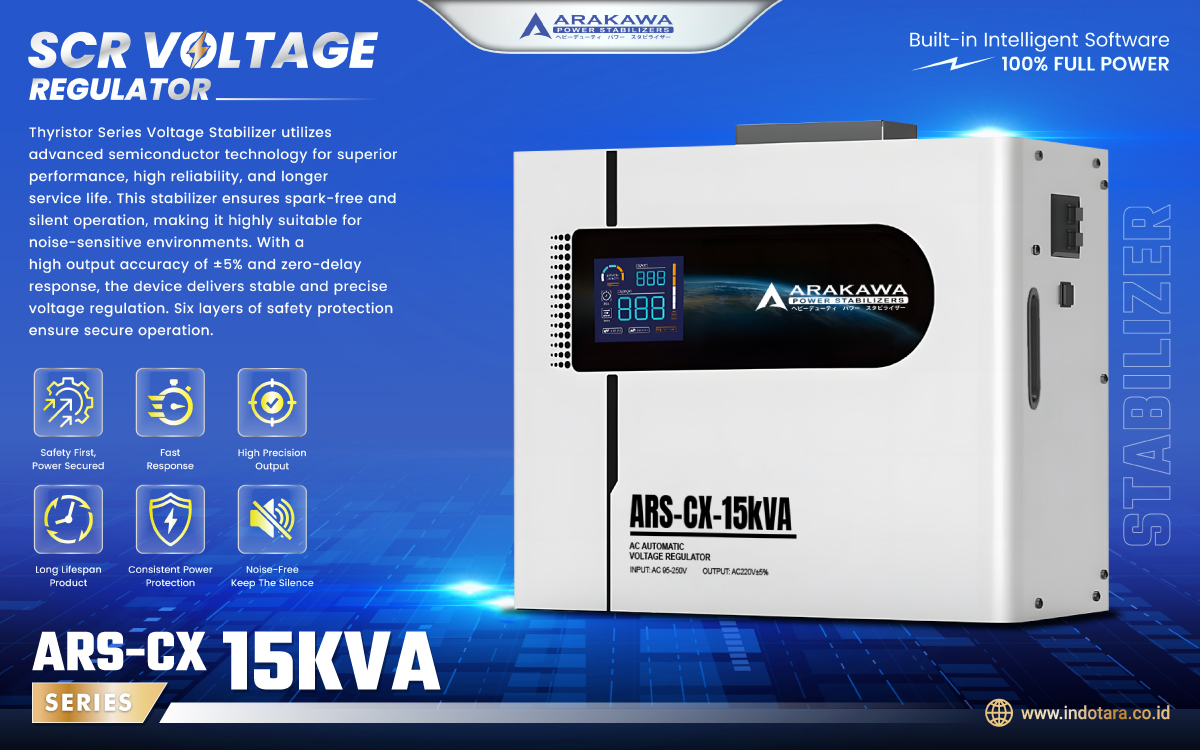 Jual Stabilizer SCR Voltage Regulator 1 Phase