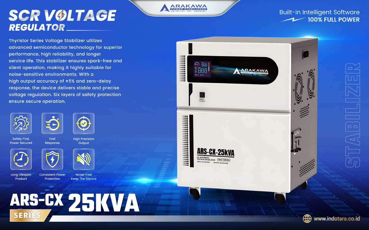 Jual Stabilizer SCR Voltage Regulator 1 Phase