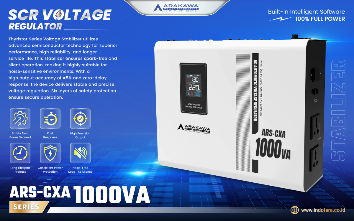 Jual Stabilizer SCR Voltage Regulator 1 Phase