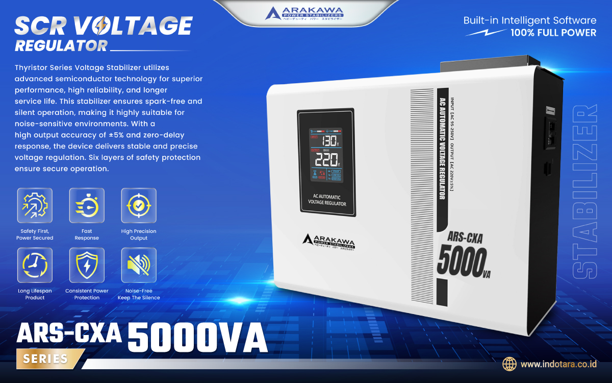 Jual Stabilizer SCR Voltage Regulator 1 Phase