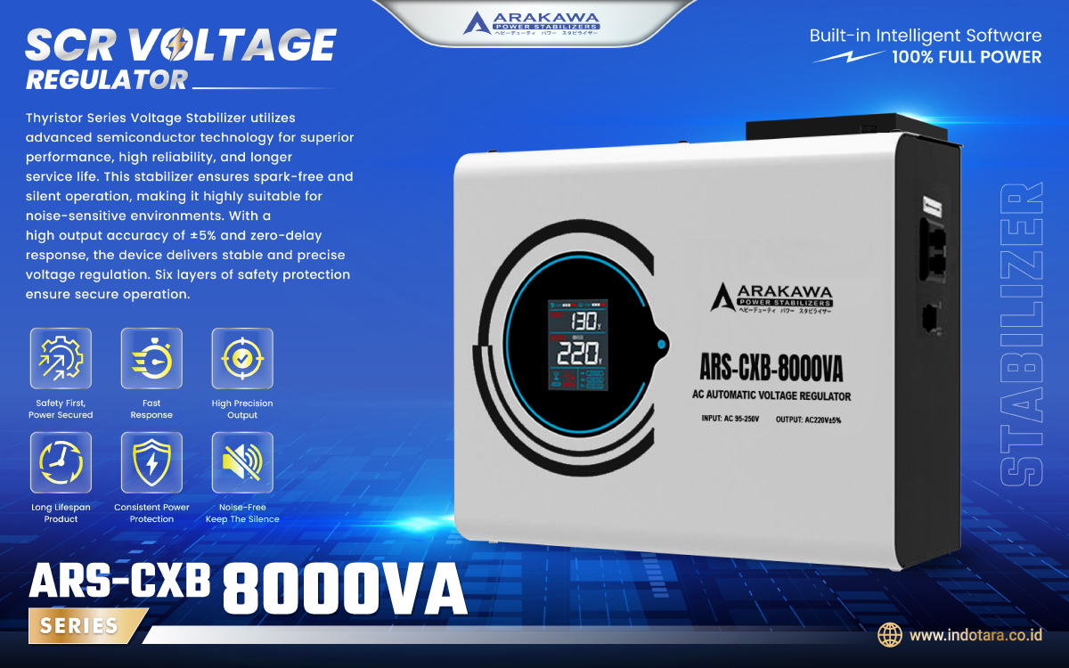 Jual Stabilizer SCR Voltage Regulator 1 Phase