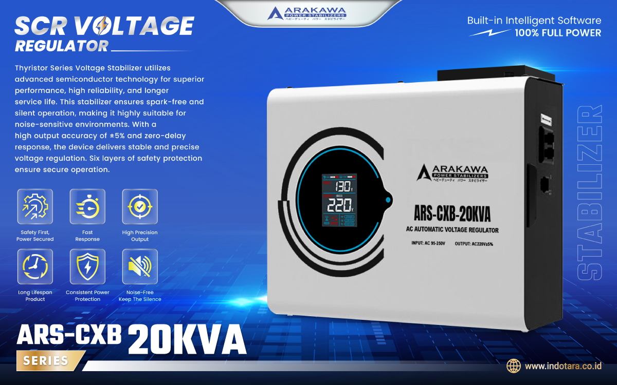 Jual Stabilizer SCR Voltage Regulator 1 Phase